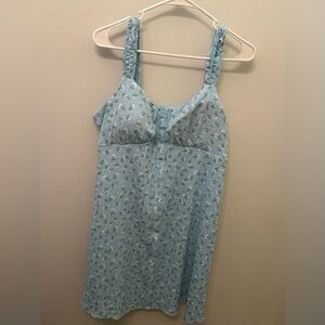 No Boundaries Light Blue Floral Dress